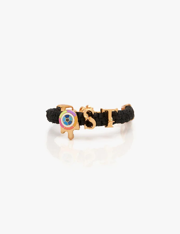 Affordable Chamm BraceletsLove Links Bracelet in Black Gold Finish