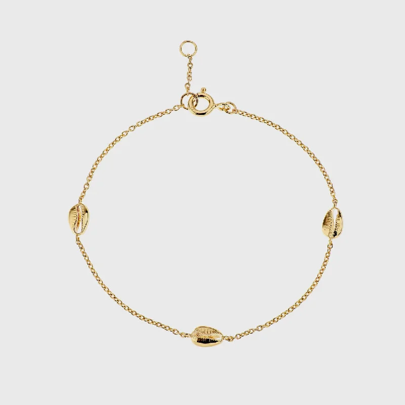Bangle Bracelets with Adjustable Screw - Closures for a Secure FitMoka Gold Vermeil Triple Shell Bracelet Bangle Bracelets with Adjustable Screw - Closures for a Secure FitMoka Gold Vermeil Triple Shell Bracelet