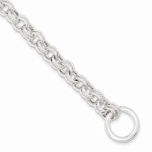 Chamm Bracelets for meditationSterling Silver Polished Fancy Link Toggle Bracelet Chamm Bracelets for meditationSterling Silver Polished Fancy Link Toggle Bracelet