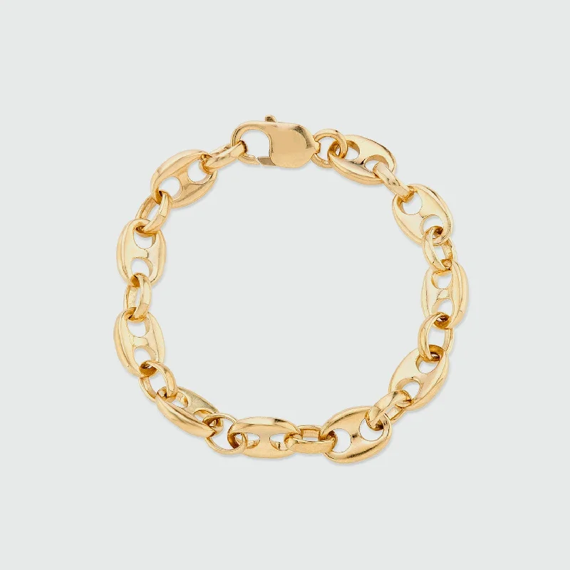 Rose Gold - Plated Bangles with Cubic Zirconia for a Glamorous TouchMaddox Gold Vermeil Marina Link Bracelet Rose Gold - Plated Bangles with Cubic Zirconia for a Glamorous TouchMaddox Gold Vermeil Marina Link Bracelet
