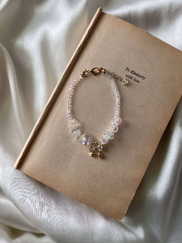 Vintage - Inspired Bangle Bracelets with Filigree and Rhinestone AccentsKnot crystal bracelet Vintage - Inspired Bangle Bracelets with Filigree and Rhinestone AccentsKnot crystal bracelet