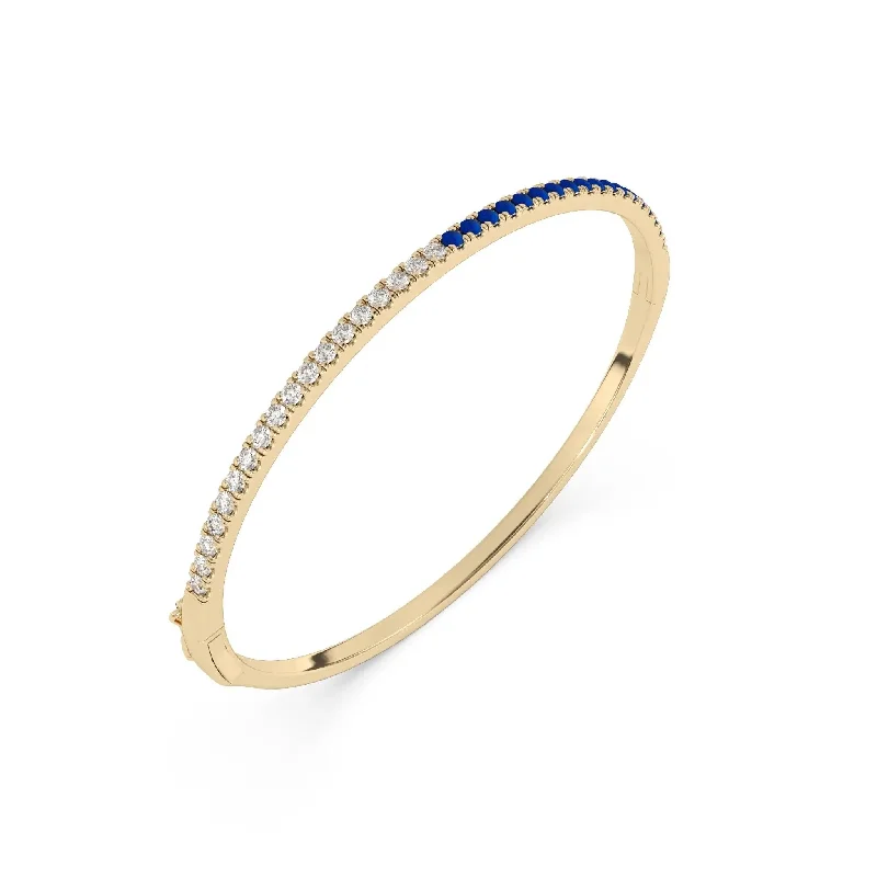 Bangle Bracelets with Adjustable Screw - Closures for a Secure FitDiamond & Lapis Bangle Bangle Bracelets with Adjustable Screw - Closures for a Secure FitDiamond & Lapis Bangle