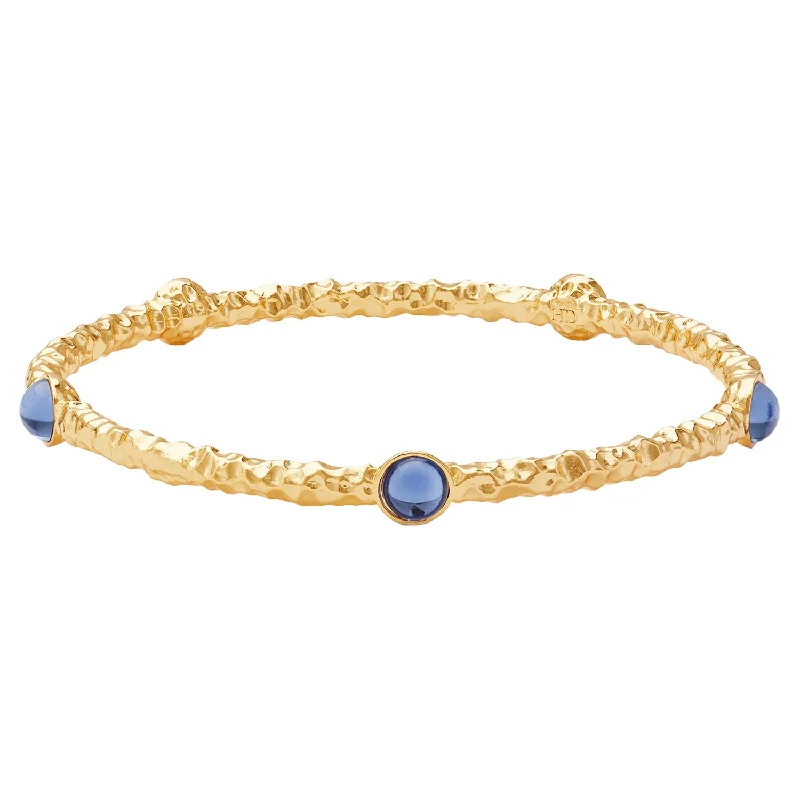 Clear Crystal - Embellished Bangles for a Sparkling and Elegant AppearanceCabochon Forget-Me-Not & Gold Push-On Bangle Clear Crystal - Embellished Bangles for a Sparkling and Elegant AppearanceCabochon Forget-Me-Not & Gold Push-On Bangle
