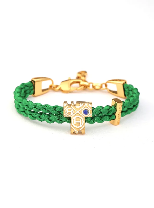 Chamm Bracelets for mindfulnessOH Dopamine Bond Bracelet in Acid Green, Gold Finish
