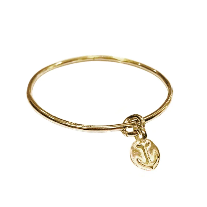 Bangle Sets with Mix - and - Match Patterns for a Versatile AccessoryGold Anchor Disc Bangle Bangle Sets with Mix - and - Match Patterns for a Versatile AccessoryGold Anchor Disc Bangle