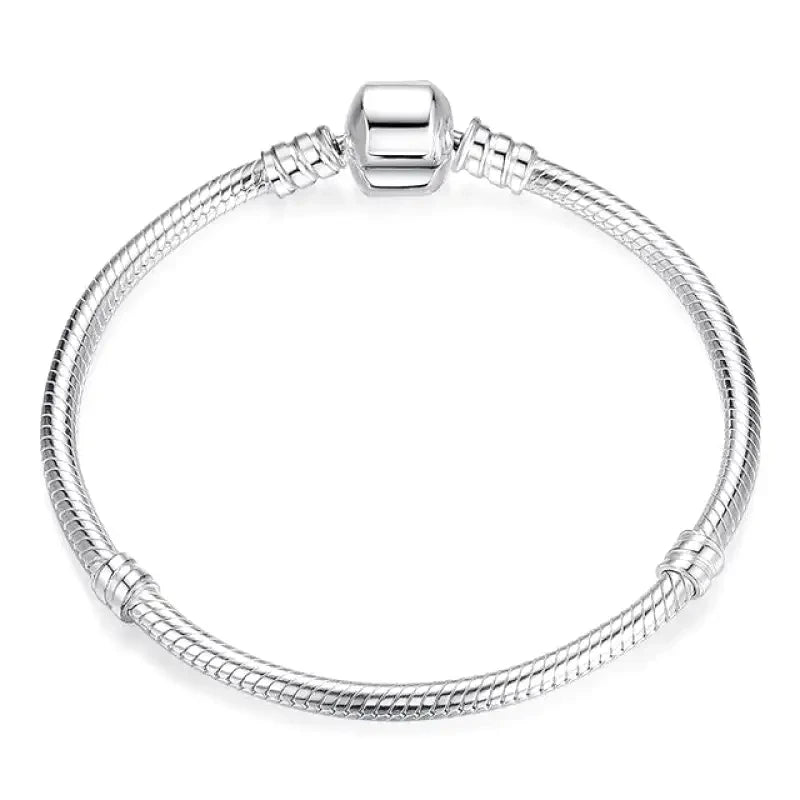 Handmade Chamm BraceletsPlain Silver Charm Bracelet