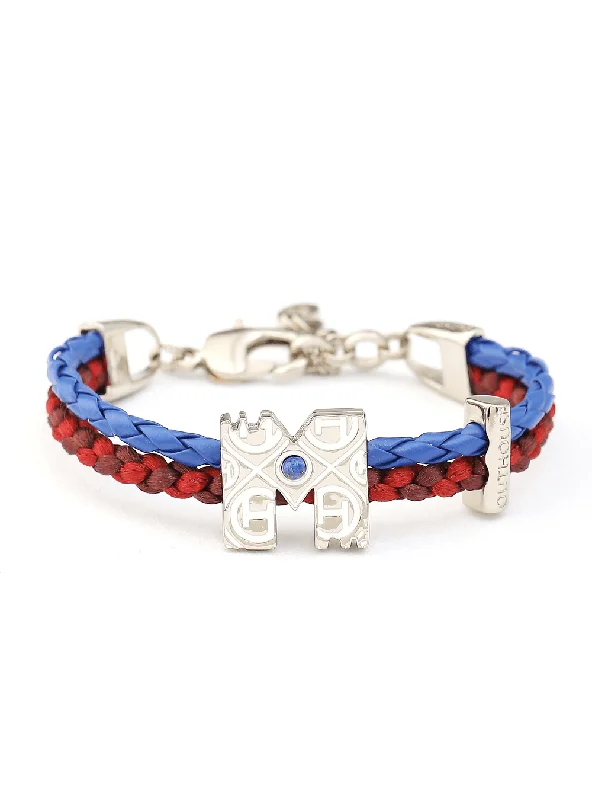 Chamm Bracelets for womenOH Dopamine Bond Bracelet in Marine Blue, Silver Finish