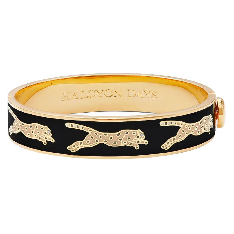 Children's Bangle Bracelets with Animal - Shaped Charms for a Cute AccessoryLeopard Black & Gold Bangle Children's Bangle Bracelets with Animal - Shaped Charms for a Cute AccessoryLeopard Black & Gold Bangle