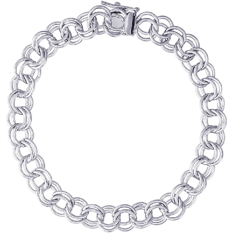 Chamm Bracelets for festivalsDouble Spiral Charm Bracelet in Sterling Silver