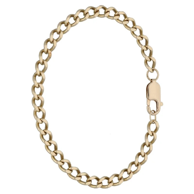 Leather - Wrapped Bangles with Studded Details for a Rock - Chic Vibe9ct Gold Curb Bracelet Leather - Wrapped Bangles with Studded Details for a Rock - Chic Vibe9ct Gold Curb Bracelet