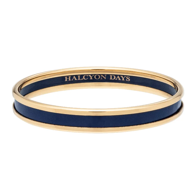 Children's Bangle Bracelets with Animal - Shaped Charms for a Cute AccessorySkinny Navy & Gold Enamel Bangle Children's Bangle Bracelets with Animal - Shaped Charms for a Cute AccessorySkinny Navy & Gold Enamel Bangle