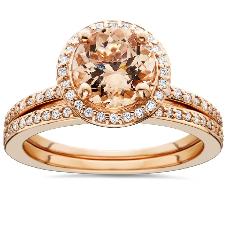 Stackable Wedding Bands in Sterling Silver with Enamel Inlays for a Colorful and Versatile Option1 3/4 Carat Morganite & Diamond Halo Engagement Wedding Ring Set 14K Rose Gold Stackable Wedding Bands in Sterling Silver with Enamel Inlays for a Colorful and Versatile Option1 3/4 Carat Morganite & Diamond Halo Engagement Wedding Ring Set 14K Rose Gold