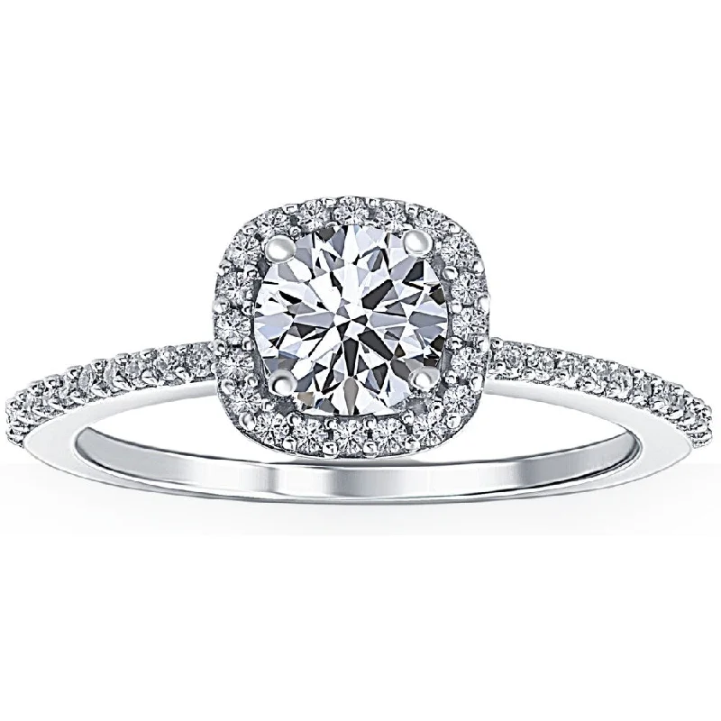 Adjustable - Fit Wedding Bands in Gold - Plated Metal for a Comfortable and Custom - Fitting Option1 Ct Cushion Halo Diamond Engagement Ring 10k White Gold Lab Grown Adjustable - Fit Wedding Bands in Gold - Plated Metal for a Comfortable and Custom - Fitting Option1 Ct Cushion Halo Diamond Engagement Ring 10k White Gold Lab Grown