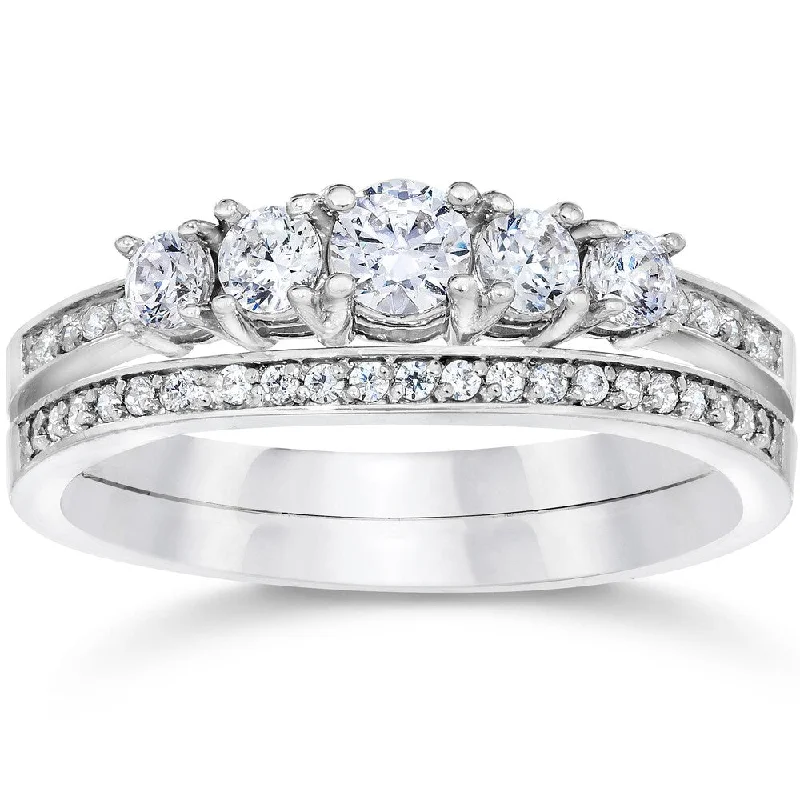 Infinity - Symbol Wedding Bands in Rose Gold with Small Diamonds for a Romantic and Symbolic Gesture10k White Gold 5/8ct TDW Vintage Real Diamond Engagement Wedding Ring Set Infinity - Symbol Wedding Bands in Rose Gold with Small Diamonds for a Romantic and Symbolic Gesture10k White Gold 5/8ct TDW Vintage Real Diamond Engagement Wedding Ring Set