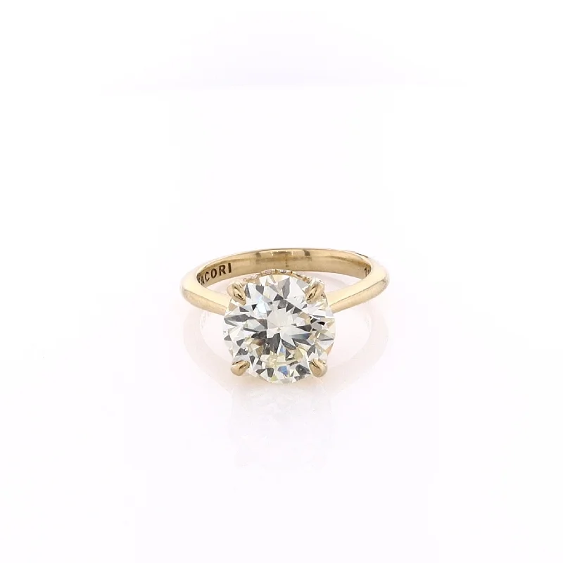 Signature - Design Engagement Rings with a Brand - Exclusive Pattern and Premium DiamondsEstate Tacori 18 Karat Yellow Gold Diamond Engagement Ring Signature - Design Engagement Rings with a Brand - Exclusive Pattern and Premium DiamondsEstate Tacori 18 Karat Yellow Gold Diamond Engagement Ring