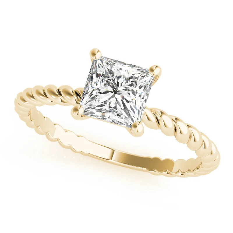 Marquise Cut Engagement Rings with a Channel - Set Diamond BandMegan Princess Cut Square Twist Engagement Ring Setting Marquise Cut Engagement Rings with a Channel - Set Diamond BandMegan Princess Cut Square Twist Engagement Ring Setting