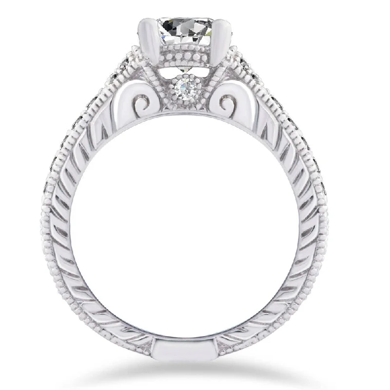 Platinum Celtic - Inspired Wedding Bands with Intricate Knotwork Patterns for a Symbolic and Stylish ChoicePompeii3 14k White Gold 1 Ct TDW Diamond Engagement Vintage Ring Clarity Enhanced Platinum Celtic - Inspired Wedding Bands with Intricate Knotwork Patterns for a Symbolic and Stylish ChoicePompeii3 14k White Gold 1 Ct TDW Diamond Engagement Vintage Ring Clarity Enhanced
