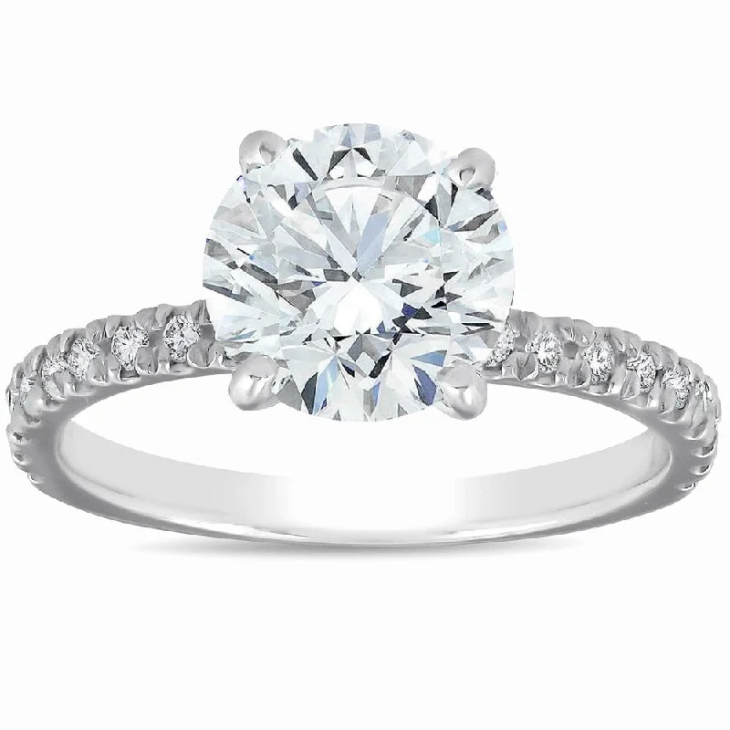 Matte - Black Ceramic Wedding Bands with a Polished Edge for a Sleek and Modern AppearancePompeii3 14k White Gold 2 1/3 Ct TDW Diamond Engagement Ring Clarity Enhanced Matte - Black Ceramic Wedding Bands with a Polished Edge for a Sleek and Modern AppearancePompeii3 14k White Gold 2 1/3 Ct TDW Diamond Engagement Ring Clarity Enhanced