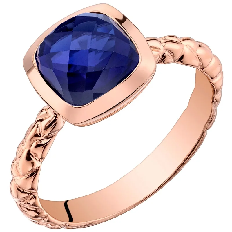 Iolite Gemstone Rings in 10K Gold with a Twisted Band for a Distinctive and Stylish Accessory14k Rose Gold 2.5ct Created Blue Sapphire Ring Iolite Gemstone Rings in 10K Gold with a Twisted Band for a Distinctive and Stylish Accessory14k Rose Gold 2.5ct Created Blue Sapphire Ring