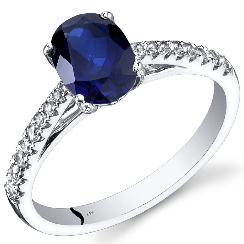 Tanzanite Gemstone Rings in 10K Gold with a Trilogy Design for a Sophisticated Gift14k White Gold 1.66ct Created Blue Sapphire and White Topaz Ring Tanzanite Gemstone Rings in 10K Gold with a Trilogy Design for a Sophisticated Gift14k White Gold 1.66ct Created Blue Sapphire and White Topaz Ring