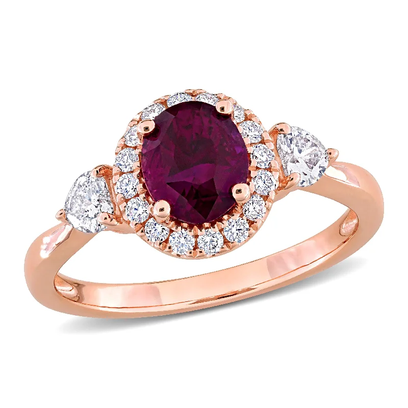 Topaz Gemstone Rings in 10K Gold with a Channel - Set Design for a Contemporary and Durable OptionMiadora 1 1/2ct TGW Oval-Cut Pink Sapphire 3/4ct TW Heart and Round-Cut Diamond Ring in 14k Rose Gold Topaz Gemstone Rings in 10K Gold with a Channel - Set Design for a Contemporary and Durable OptionMiadora 1 1/2ct TGW Oval-Cut Pink Sapphire 3/4ct TW Heart and Round-Cut Diamond Ring in 14k Rose Gold