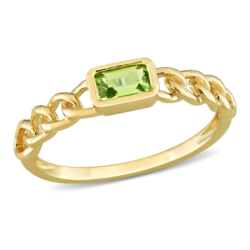Opal Gemstone Rings in Rose Gold with a Milgrain Edge for a Feminine and Romantic StyleMiadora 1/3ct TGW Octagon-cut Peridot Interlocking Design Ring in 14k Yellow Gold Opal Gemstone Rings in Rose Gold with a Milgrain Edge for a Feminine and Romantic StyleMiadora 1/3ct TGW Octagon-cut Peridot Interlocking Design Ring in 14k Yellow Gold