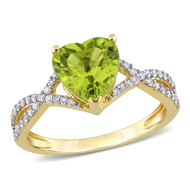 Alexandrite Gemstone Rings in Platinum with a Hidden Halo for a Rare and Luxurious PieceMiadora 1 5/8ct TGW Heart Peridot and 1/5ct TDW Diamond Infinity Ring in 14k Yellow Gold Alexandrite Gemstone Rings in Platinum with a Hidden Halo for a Rare and Luxurious PieceMiadora 1 5/8ct TGW Heart Peridot and 1/5ct TDW Diamond Infinity Ring in 14k Yellow Gold