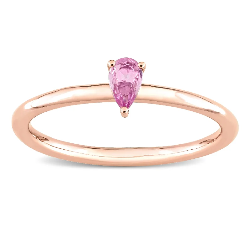 Tourmaline Gemstone Rings in 18K Two - Tone Gold with a Floral - Shaped Setting for a Feminine TouchMiadora 10k Rose Gold Pink Sapphire Solitaire Stackable Teardrop Ring Tourmaline Gemstone Rings in 18K Two - Tone Gold with a Floral - Shaped Setting for a Feminine TouchMiadora 10k Rose Gold Pink Sapphire Solitaire Stackable Teardrop Ring