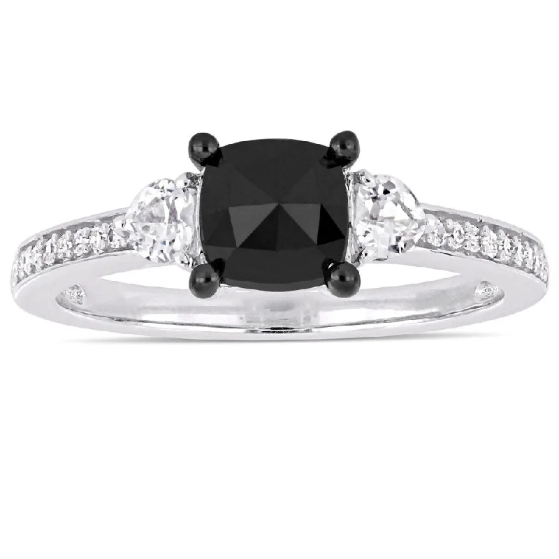 Citrine Gemstone Rings in Stainless Steel with a Stackable Design for a Trendy Everyday WearMiadora 10k White Gold 1-1/10ct TDW Black and White Diamond with White Sapphire 3-stone Engagement Ring Citrine Gemstone Rings in Stainless Steel with a Stackable Design for a Trendy Everyday WearMiadora 10k White Gold 1-1/10ct TDW Black and White Diamond with White Sapphire 3-stone Engagement Ring