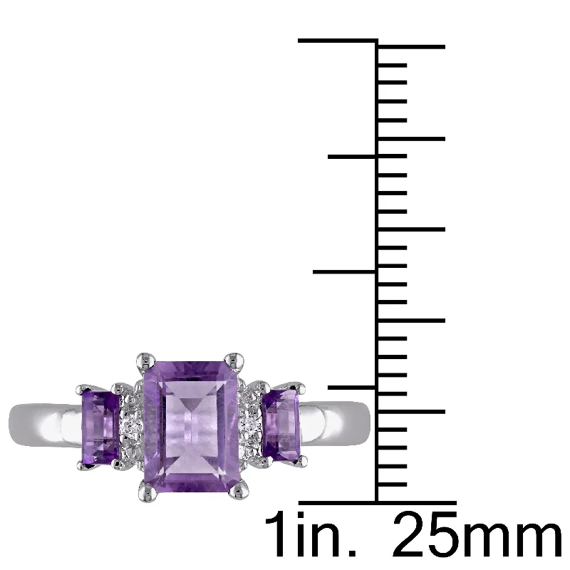 Garnet Gemstone Rings in 18K Gold Vermeil with Intricate Engravings for a Traditional AestheticMiadora 10k White Gold Amethyst and Diamond Accent 3-stone Ring - Purple Garnet Gemstone Rings in 18K Gold Vermeil with Intricate Engravings for a Traditional AestheticMiadora 10k White Gold Amethyst and Diamond Accent 3-stone Ring - Purple
