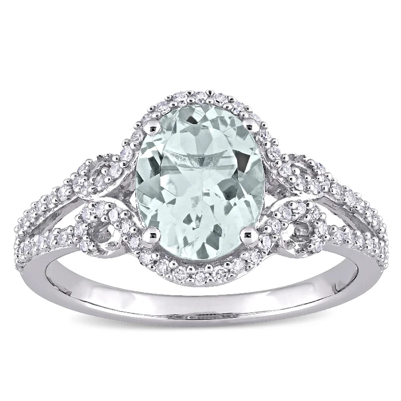 Malachite Gemstone Rings in 14K Gold with a Carved Stone for a Unique and Artistic AppealMiadora 10k White Gold Oval-cut Aquamarine and 1/3ct TDW Diamond Halo Split Shank Engagement Ring Malachite Gemstone Rings in 14K Gold with a Carved Stone for a Unique and Artistic AppealMiadora 10k White Gold Oval-cut Aquamarine and 1/3ct TDW Diamond Halo Split Shank Engagement Ring