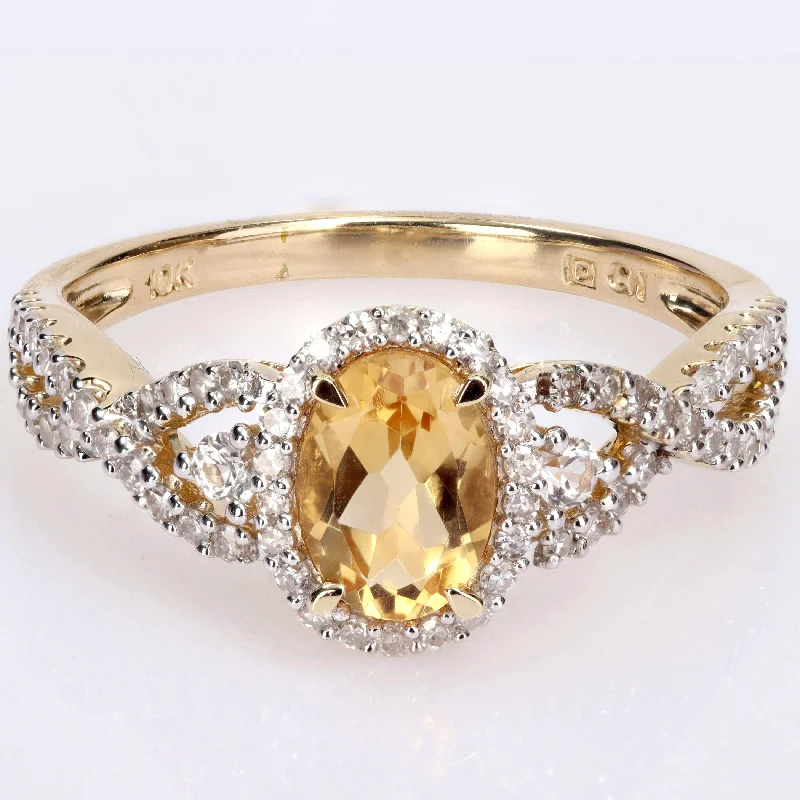 Amethyst Gemstone Rings in Sterling Silver with a Halo of Cubic Zirconia for a Budget - Friendly LuxuryMiadora 10k Yellow Gold Citrine, White Sapphire and 1/3ct TDW Diamond Halo Infinity Ring Amethyst Gemstone Rings in Sterling Silver with a Halo of Cubic Zirconia for a Budget - Friendly LuxuryMiadora 10k Yellow Gold Citrine, White Sapphire and 1/3ct TDW Diamond Halo Infinity Ring