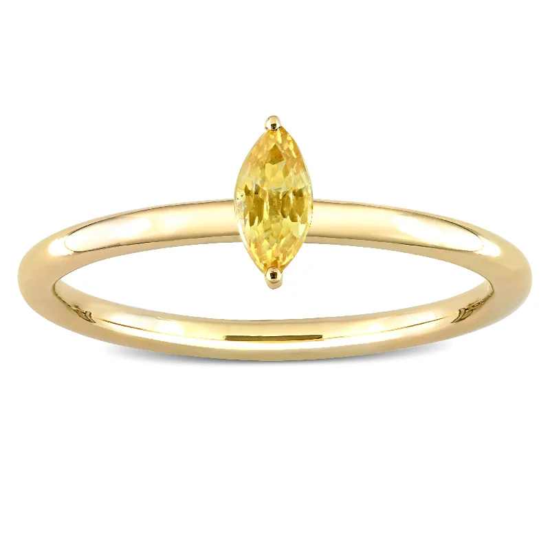 Citrine Gemstone Rings in Stainless Steel with a Stackable Design for a Trendy Everyday WearMiadora 10k Yellow Gold Yellow Sapphire Solitaire Stackable Marquise Ring Citrine Gemstone Rings in Stainless Steel with a Stackable Design for a Trendy Everyday WearMiadora 10k Yellow Gold Yellow Sapphire Solitaire Stackable Marquise Ring