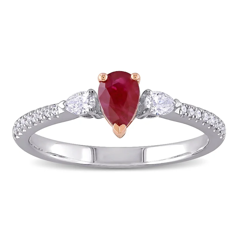 Citrine Gemstone Rings in Stainless Steel with a Stackable Design for a Trendy Everyday WearMiadora 14k 2-tone White and Rose Gold Ruby and 1/4ct TDW Diamond 3-Stone Engagement Ring Citrine Gemstone Rings in Stainless Steel with a Stackable Design for a Trendy Everyday WearMiadora 14k 2-tone White and Rose Gold Ruby and 1/4ct TDW Diamond 3-Stone Engagement Ring