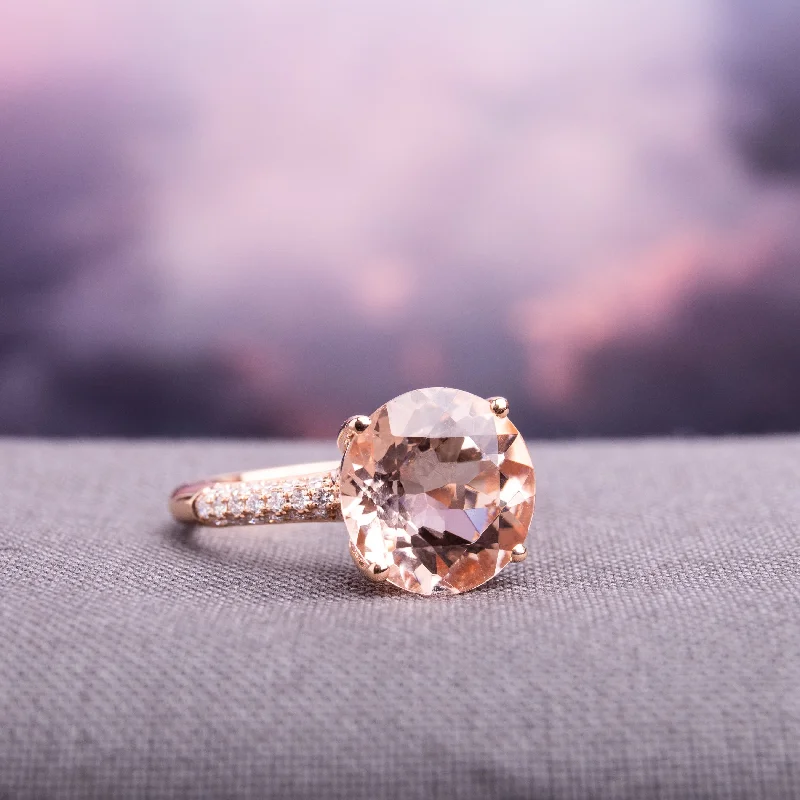 Alexandrite Gemstone Rings in Platinum with a Hidden Halo for a Rare and Luxurious PieceMiadora 14k Rose Gold Morganite and 1/5ct TDW Diamond Cocktail Ring (G-H, SI1-SI2) - Pink Alexandrite Gemstone Rings in Platinum with a Hidden Halo for a Rare and Luxurious PieceMiadora 14k Rose Gold Morganite and 1/5ct TDW Diamond Cocktail Ring (G-H, SI1-SI2) - Pink