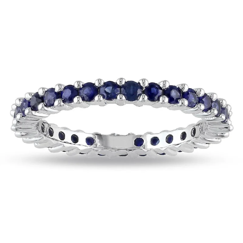 Aquamarine Gemstone Rings in 9K Gold with a Bezel Setting for a Modern and Secure FitMiadora 14k White Gold 3/5ct TGW Blue Sapphire Eternity Ring Aquamarine Gemstone Rings in 9K Gold with a Bezel Setting for a Modern and Secure FitMiadora 14k White Gold 3/5ct TGW Blue Sapphire Eternity Ring