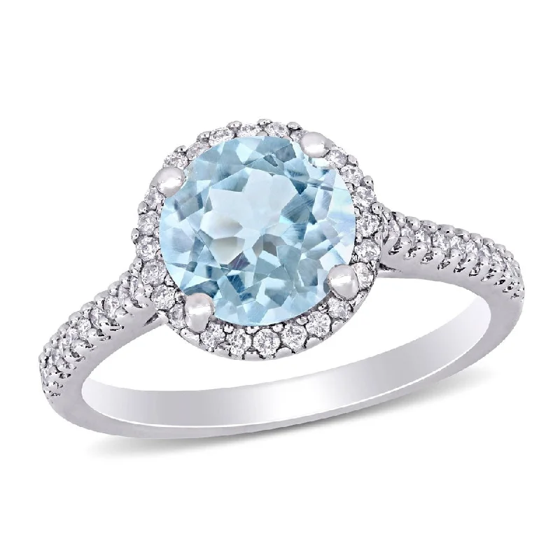 Opal Gemstone Rings in Rose Gold with a Milgrain Edge for a Feminine and Romantic StyleMiadora 14k White Gold Aquamarine & 1/4ct TDW Diamond Halo Engagement Ring Opal Gemstone Rings in Rose Gold with a Milgrain Edge for a Feminine and Romantic StyleMiadora 14k White Gold Aquamarine & 1/4ct TDW Diamond Halo Engagement Ring