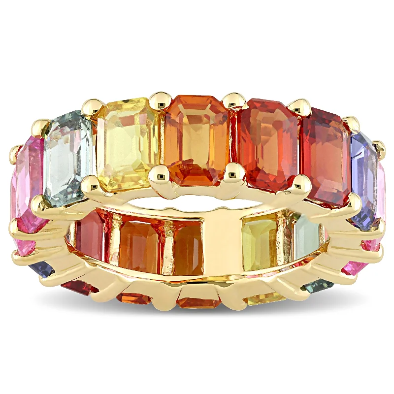 Aquamarine Gemstone Rings in 9K Gold with a Bezel Setting for a Modern and Secure FitMiadora 14k Yellow Gold Octagon-cut Multi-color Sapphire Full-Eternity Band Ring Aquamarine Gemstone Rings in 9K Gold with a Bezel Setting for a Modern and Secure FitMiadora 14k Yellow Gold Octagon-cut Multi-color Sapphire Full-Eternity Band Ring