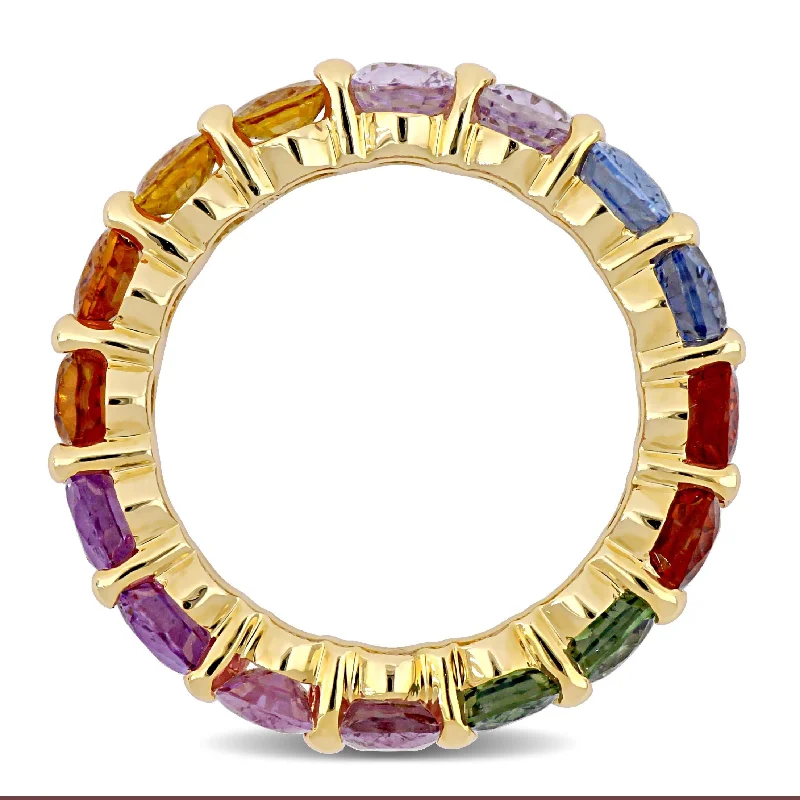 Sapphire Gemstone Rings in 18K White Gold with Diamond Accents for an Elegant EngagementMiadora 14k Yellow Gold Oval-cut Multi-Color Sapphire Full-Eternity Band Ring Sapphire Gemstone Rings in 18K White Gold with Diamond Accents for an Elegant EngagementMiadora 14k Yellow Gold Oval-cut Multi-Color Sapphire Full-Eternity Band Ring