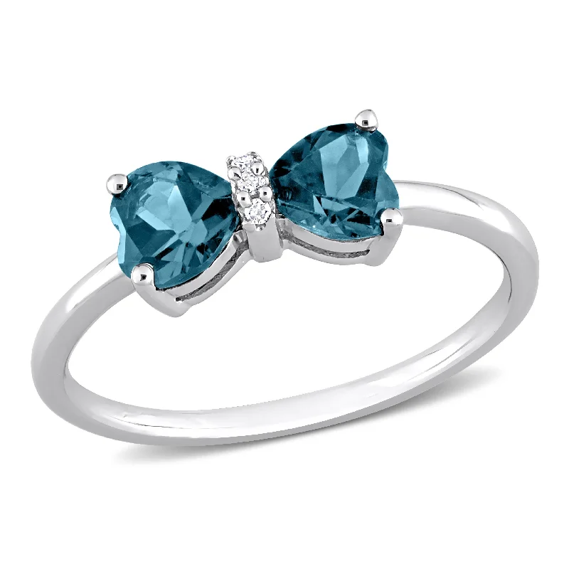 Lapis Lazuli Gemstone Rings in Sterling Silver with a Star - Shaped Setting for a Celestial - Inspired PieceMiadora 1ct TGW London Blue Topaz and Diamond Accent Ring in 10k White Gold Lapis Lazuli Gemstone Rings in Sterling Silver with a Star - Shaped Setting for a Celestial - Inspired PieceMiadora 1ct TGW London Blue Topaz and Diamond Accent Ring in 10k White Gold