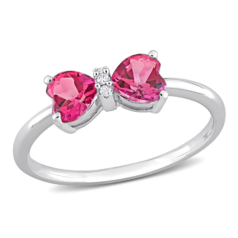 Aquamarine Gemstone Rings in 9K Gold with a Bezel Setting for a Modern and Secure FitMiadora 1ct TGW Pink Topaz and Diamond Accent Bow Ring in 10k White Gold Aquamarine Gemstone Rings in 9K Gold with a Bezel Setting for a Modern and Secure FitMiadora 1ct TGW Pink Topaz and Diamond Accent Bow Ring in 10k White Gold