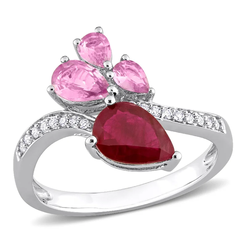 Malachite Gemstone Rings in 14K Gold with a Carved Stone for a Unique and Artistic AppealMiadora 2 1/5ct TGW Pear Cut Ruby and Pink Sapphire and 1/10ct TW Diamond Ring in 14K White Gold Malachite Gemstone Rings in 14K Gold with a Carved Stone for a Unique and Artistic AppealMiadora 2 1/5ct TGW Pear Cut Ruby and Pink Sapphire and 1/10ct TW Diamond Ring in 14K White Gold