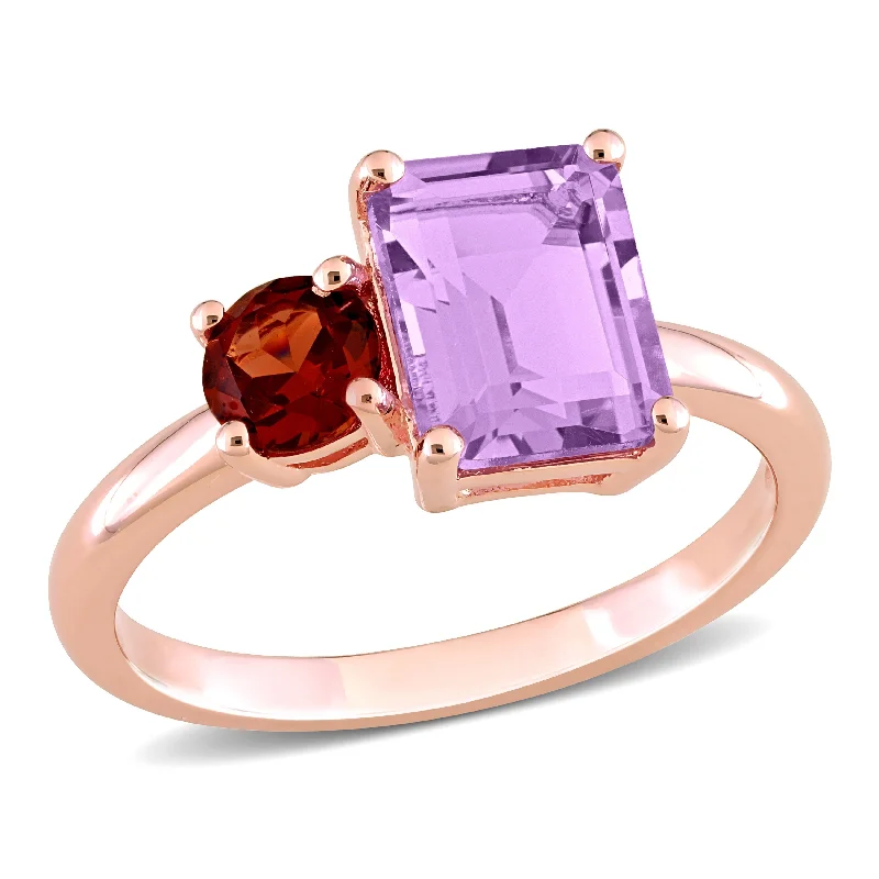 Ruby Gemstone Rings in 14K Yellow Gold with a Solitaire Setting for a Classic and Bold StatementMiadora 2 4/5ct TGW Octagon Amethyst and Garnet Ring in Rose Silver Ruby Gemstone Rings in 14K Yellow Gold with a Solitaire Setting for a Classic and Bold StatementMiadora 2 4/5ct TGW Octagon Amethyst and Garnet Ring in Rose Silver