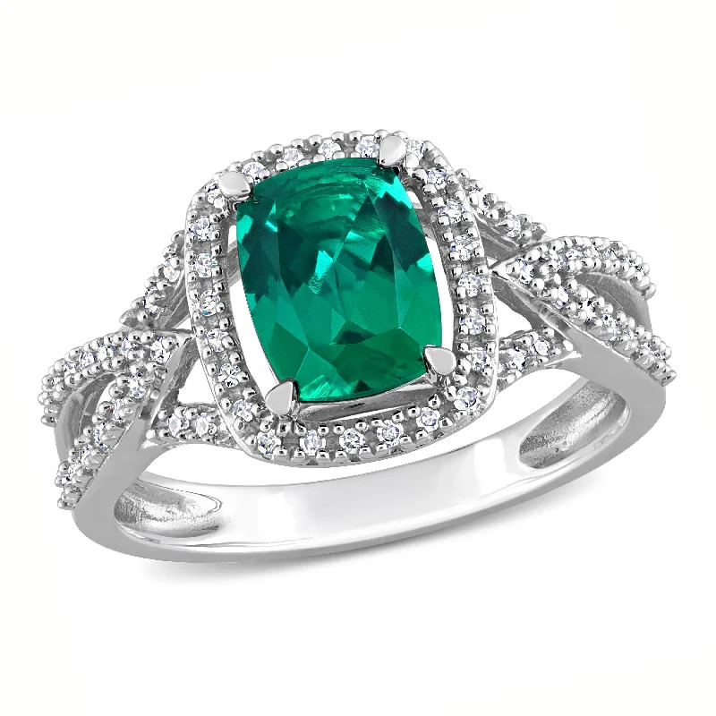 Lapis Lazuli Gemstone Rings in Sterling Silver with a Star - Shaped Setting for a Celestial - Inspired PieceMiadora 2ct TGW Aquamarine Created Emerald and 1/6ct Diamond Split-Shank Halo Ring in 10k White Gold Lapis Lazuli Gemstone Rings in Sterling Silver with a Star - Shaped Setting for a Celestial - Inspired PieceMiadora 2ct TGW Aquamarine Created Emerald and 1/6ct Diamond Split-Shank Halo Ring in 10k White Gold