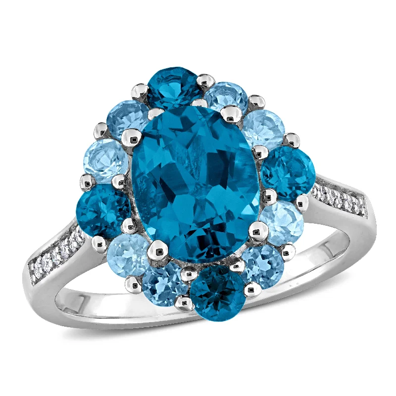 Opal Gemstone Rings in Rose Gold with a Milgrain Edge for a Feminine and Romantic StyleMiadora 3 5/8ct TGW Blue Topaz and Diamond Accent Cocktail Ring in 10k White Gold Opal Gemstone Rings in Rose Gold with a Milgrain Edge for a Feminine and Romantic StyleMiadora 3 5/8ct TGW Blue Topaz and Diamond Accent Cocktail Ring in 10k White Gold