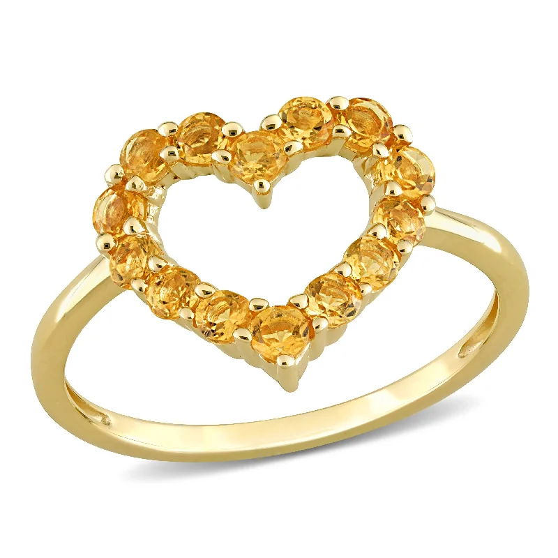 Ruby Gemstone Rings in 14K Yellow Gold with a Solitaire Setting for a Classic and Bold StatementMiadora 3/5ct TGW Citrine Heart Ring in 10k Yellow Gold Ruby Gemstone Rings in 14K Yellow Gold with a Solitaire Setting for a Classic and Bold StatementMiadora 3/5ct TGW Citrine Heart Ring in 10k Yellow Gold