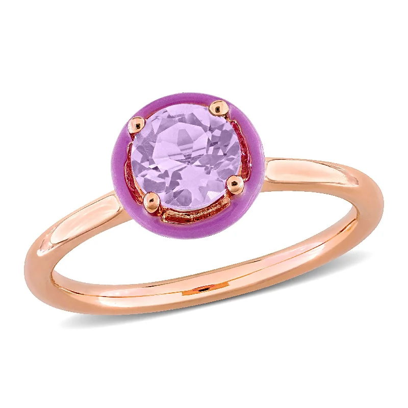 Moonstone Gemstone Rings in Silver - Plated Copper with a Celtic - Inspired Pattern for a Mystical VibeMiadora 5/8ct TGW Amethyst Purple Enamel Halo Solitaire Ring in Rose Plated Sterling Silver Moonstone Gemstone Rings in Silver - Plated Copper with a Celtic - Inspired Pattern for a Mystical VibeMiadora 5/8ct TGW Amethyst Purple Enamel Halo Solitaire Ring in Rose Plated Sterling Silver