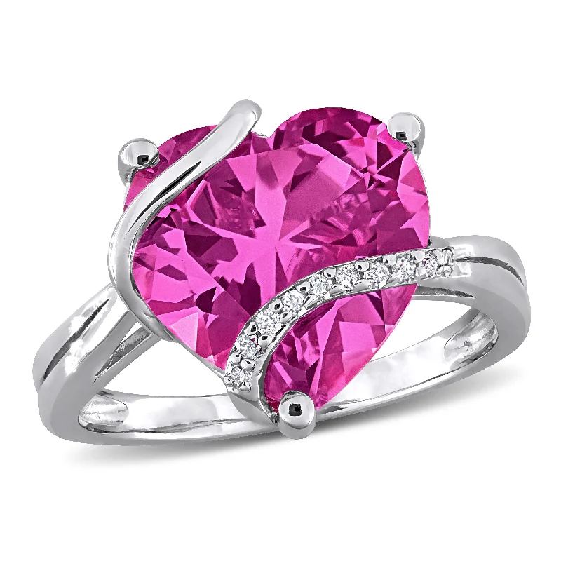 Ruby Gemstone Rings in 14K Yellow Gold with a Solitaire Setting for a Classic and Bold StatementMiadora 7 1/4ct TGW Created Pink Sapphire and Diamond Accent Heart Wrapped Ring in Sterling Silver Ruby Gemstone Rings in 14K Yellow Gold with a Solitaire Setting for a Classic and Bold StatementMiadora 7 1/4ct TGW Created Pink Sapphire and Diamond Accent Heart Wrapped Ring in Sterling Silver