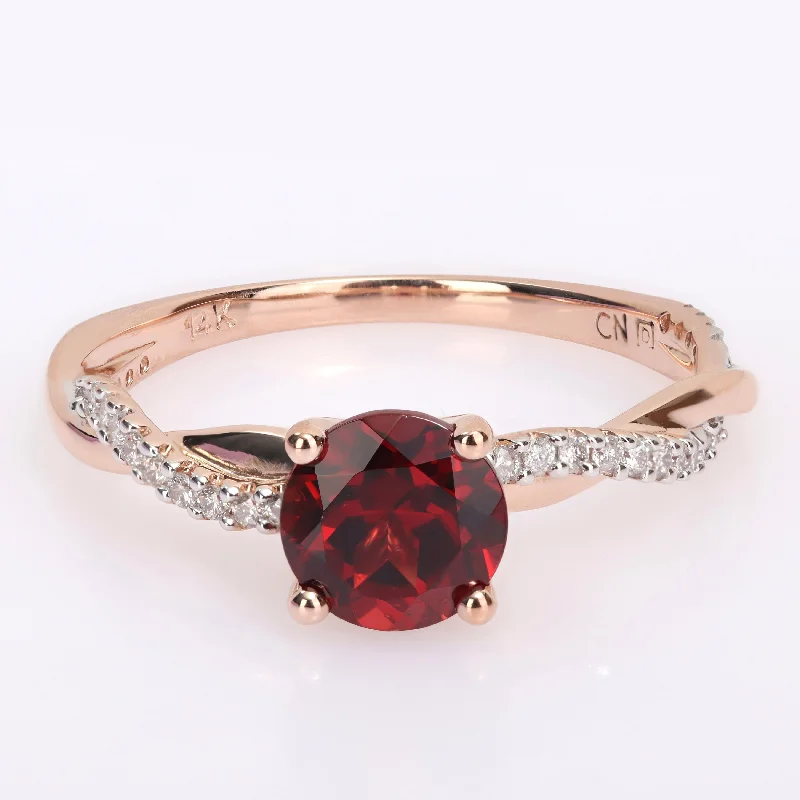 Opal Gemstone Rings in Rose Gold with a Milgrain Edge for a Feminine and Romantic StyleMiadora Garnet and 1/6ct TDW Diamond Crossover Birthstone Ring in 14k Rose Gold Opal Gemstone Rings in Rose Gold with a Milgrain Edge for a Feminine and Romantic StyleMiadora Garnet and 1/6ct TDW Diamond Crossover Birthstone Ring in 14k Rose Gold