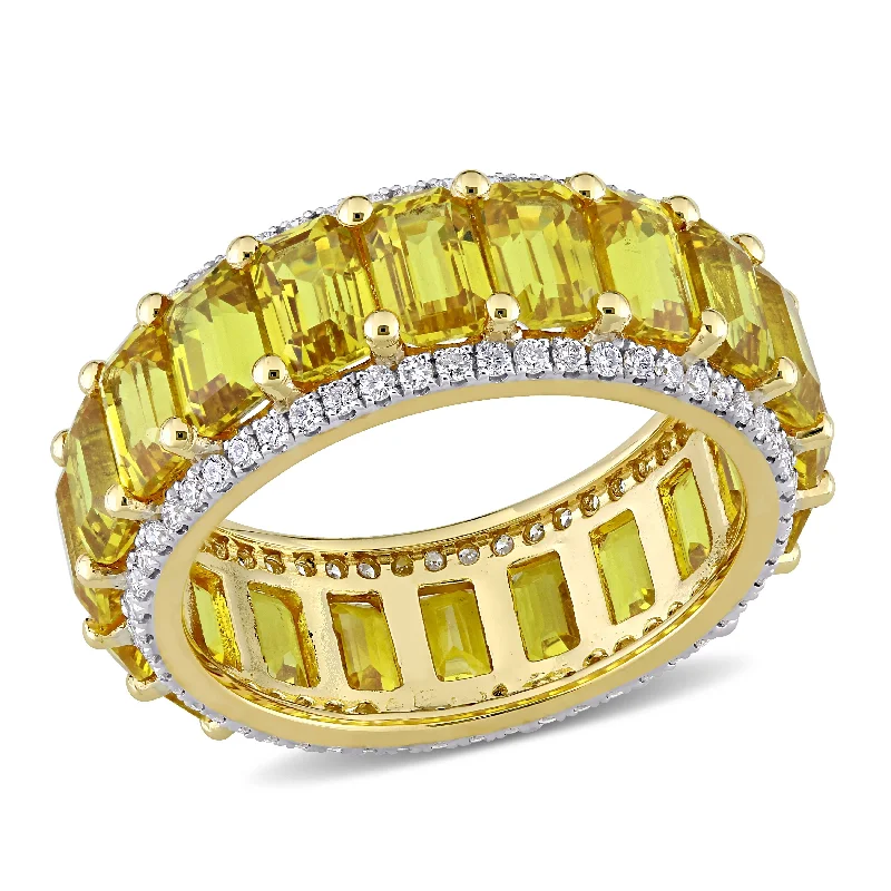 Turquoise Gemstone Rings in 925 Silver with a Southwestern - Inspired Design for a Rustic CharmMiadora Octagon-cut Yellow Sapphire and 5/8ct TDW Diamond Full-Eternity Band in 14k Yellow Gold Turquoise Gemstone Rings in 925 Silver with a Southwestern - Inspired Design for a Rustic CharmMiadora Octagon-cut Yellow Sapphire and 5/8ct TDW Diamond Full-Eternity Band in 14k Yellow Gold